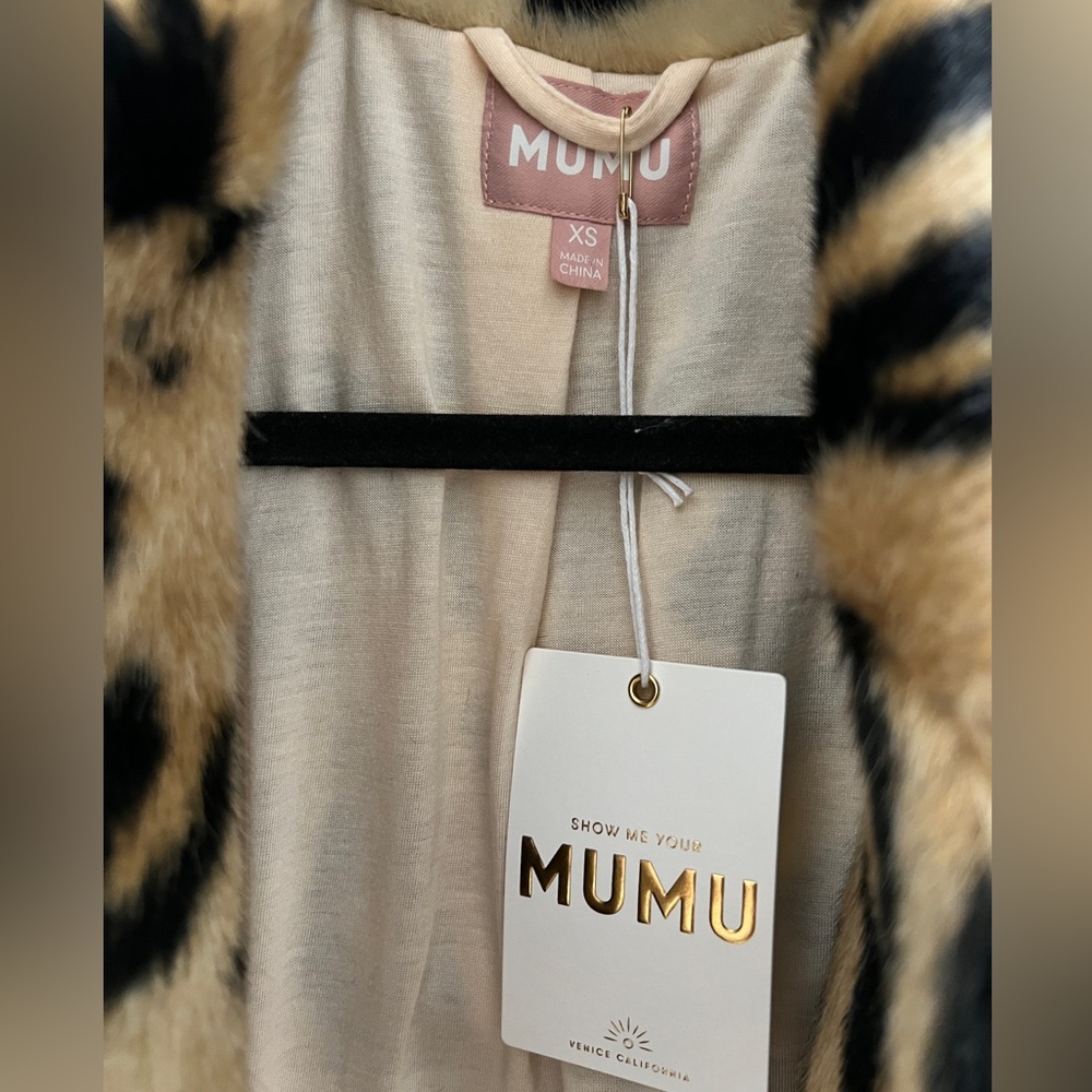 Show Me Your MuMu Miss Cindy Faux Fur Coat XS - Picture 9 of 9